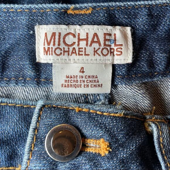 MICHEAL MICHAEL KORS CLASSIC STRAIGHT BLUE JEANS SMALL 4 - Picture 6 of 7